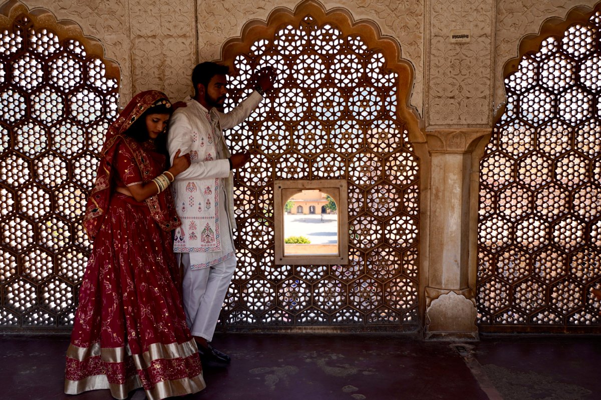 Traditional couple portrait